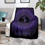 Sahasrara Chakra Symbol Print Blanket