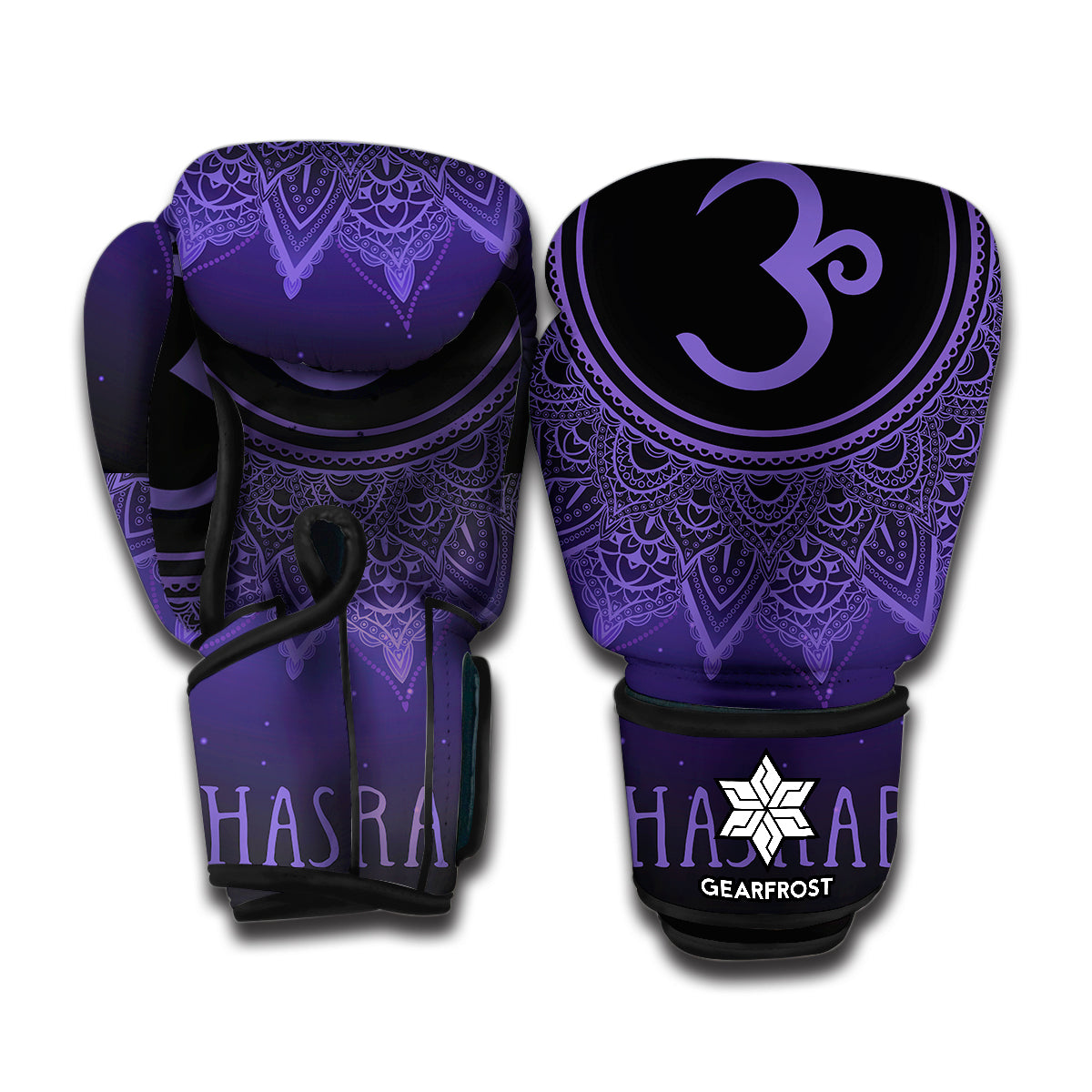 Sahasrara Chakra Symbol Print Boxing Gloves