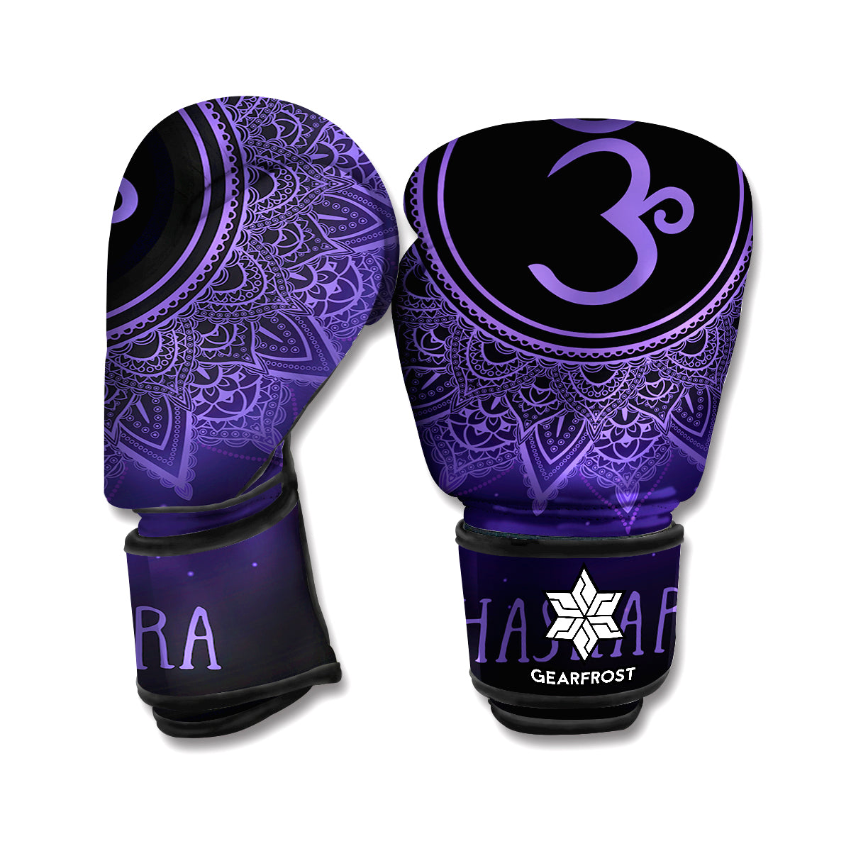 Sahasrara Chakra Symbol Print Boxing Gloves