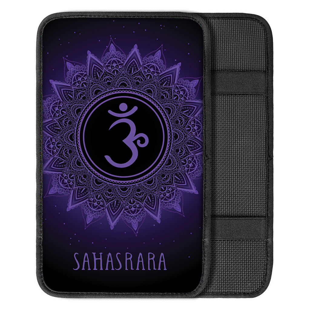 Sahasrara Chakra Symbol Print Car Center Console Cover