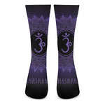 Sahasrara Chakra Symbol Print Crew Socks