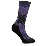 Sahasrara Chakra Symbol Print Crew Socks