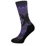 Sahasrara Chakra Symbol Print Crew Socks