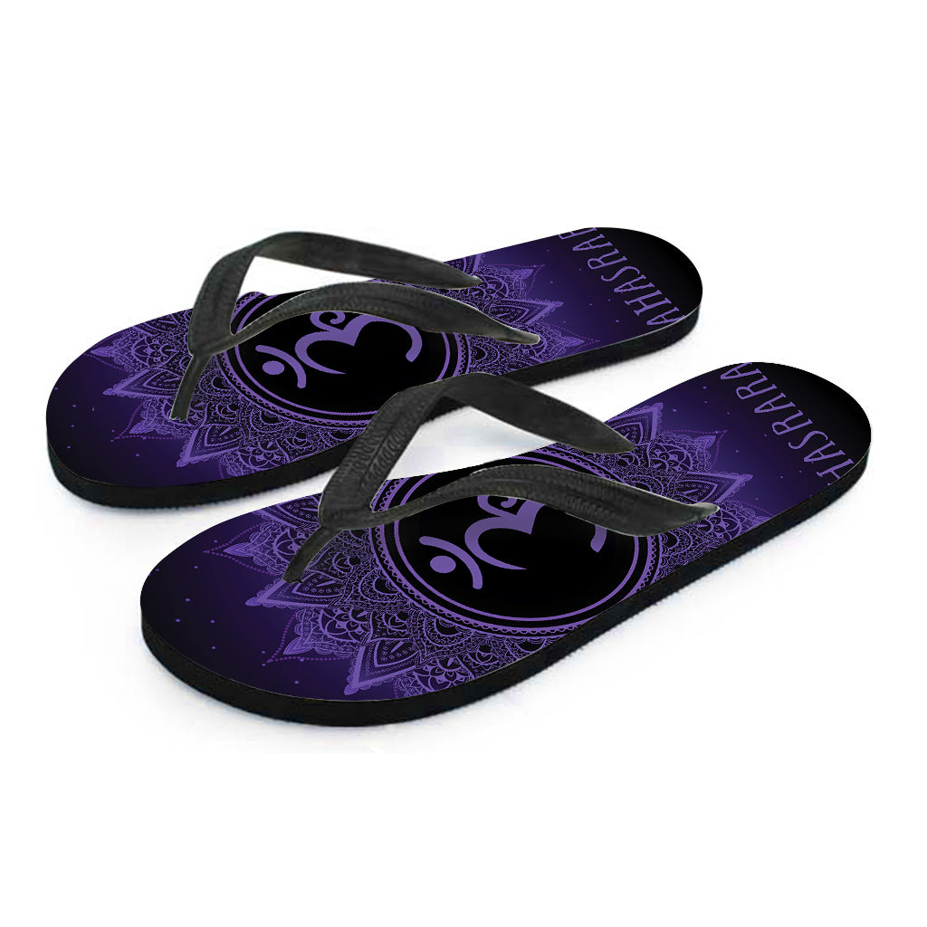Sahasrara Chakra Symbol Print Flip Flops