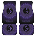 Sahasrara Chakra Symbol Print Front and Back Car Floor Mats