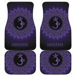 Sahasrara Chakra Symbol Print Front and Back Car Floor Mats