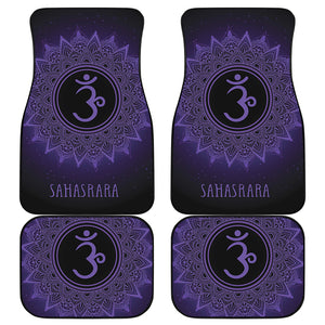 Sahasrara Chakra Symbol Print Front and Back Car Floor Mats