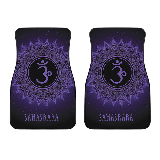 Sahasrara Chakra Symbol Print Front Car Floor Mats
