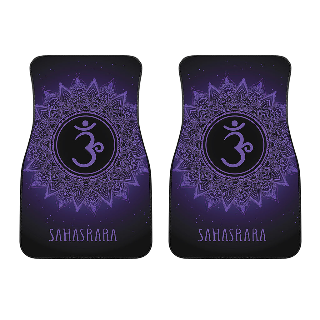 Sahasrara Chakra Symbol Print Front Car Floor Mats