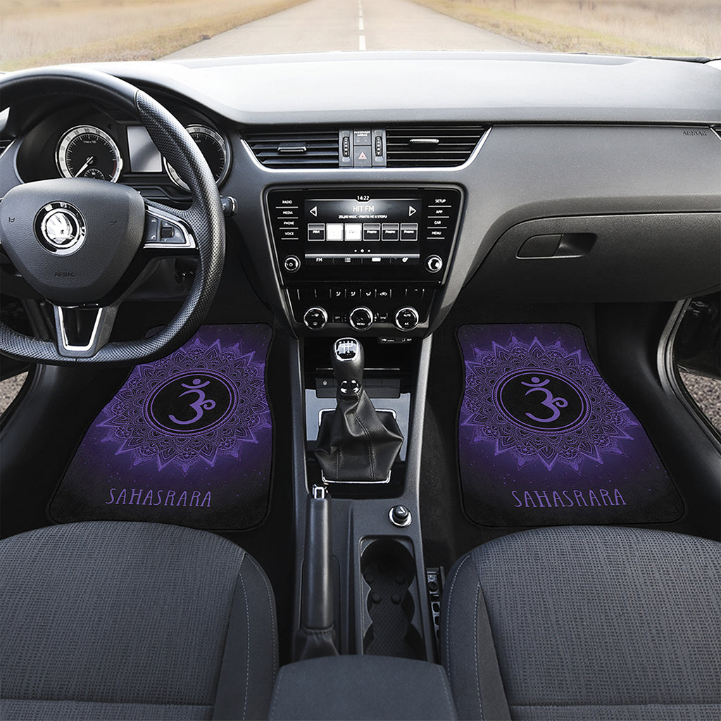 Sahasrara Chakra Symbol Print Front Car Floor Mats