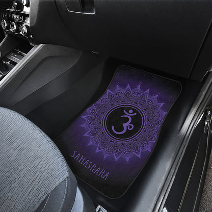 Sahasrara Chakra Symbol Print Front Car Floor Mats