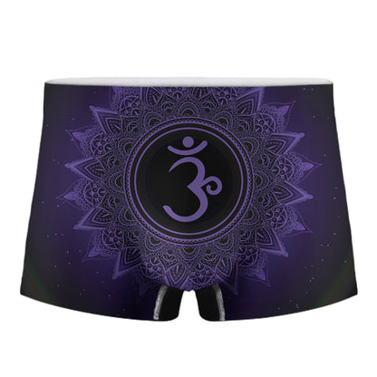 Sahasrara Chakra Symbol Print Men's Boxer Briefs