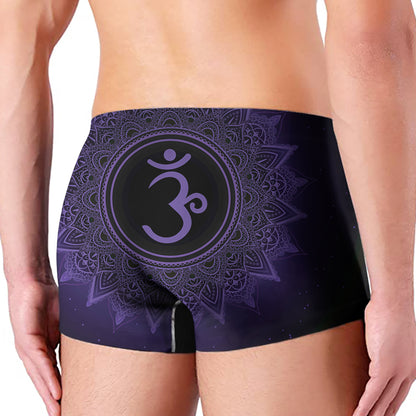 Sahasrara Chakra Symbol Print Men's Boxer Briefs