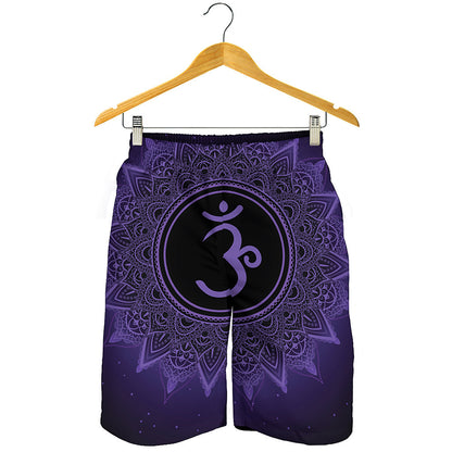 Sahasrara Chakra Symbol Print Men's Shorts