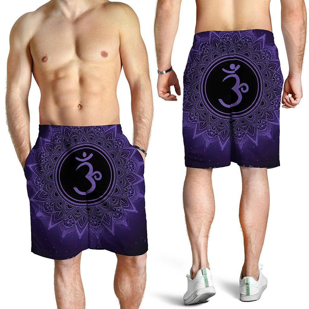 Sahasrara Chakra Symbol Print Men's Shorts