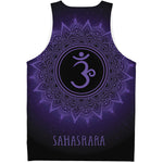 Sahasrara Chakra Symbol Print Men's Tank Top