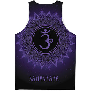 Sahasrara Chakra Symbol Print Men's Tank Top