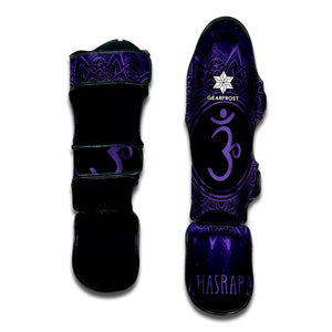 Sahasrara Chakra Symbol Print Muay Thai Shin Guard