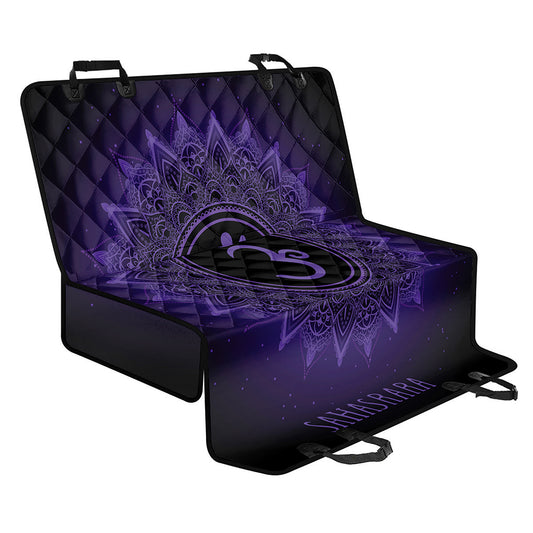 Sahasrara Chakra Symbol Print Pet Car Back Seat Cover