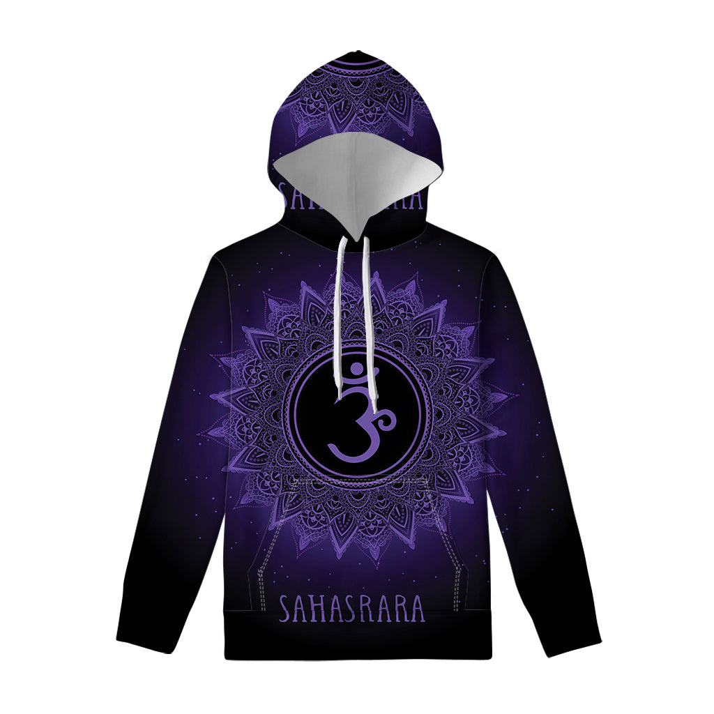 Sahasrara Chakra Symbol Print Pullover Hoodie
