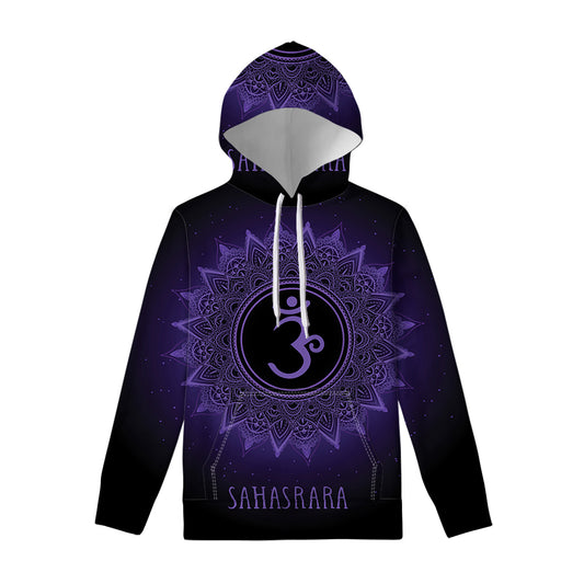 Sahasrara Chakra Symbol Print Pullover Hoodie