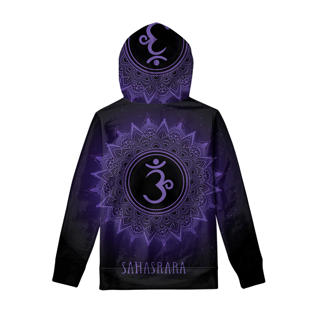 Sahasrara Chakra Symbol Print Pullover Hoodie
