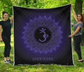 Sahasrara Chakra Symbol Print Quilt