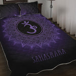 Sahasrara Chakra Symbol Print Quilt Bed Set