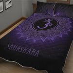 Sahasrara Chakra Symbol Print Quilt Bed Set
