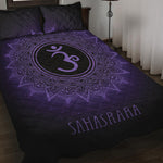 Sahasrara Chakra Symbol Print Quilt Bed Set