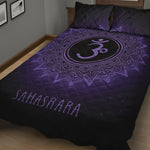 Sahasrara Chakra Symbol Print Quilt Bed Set
