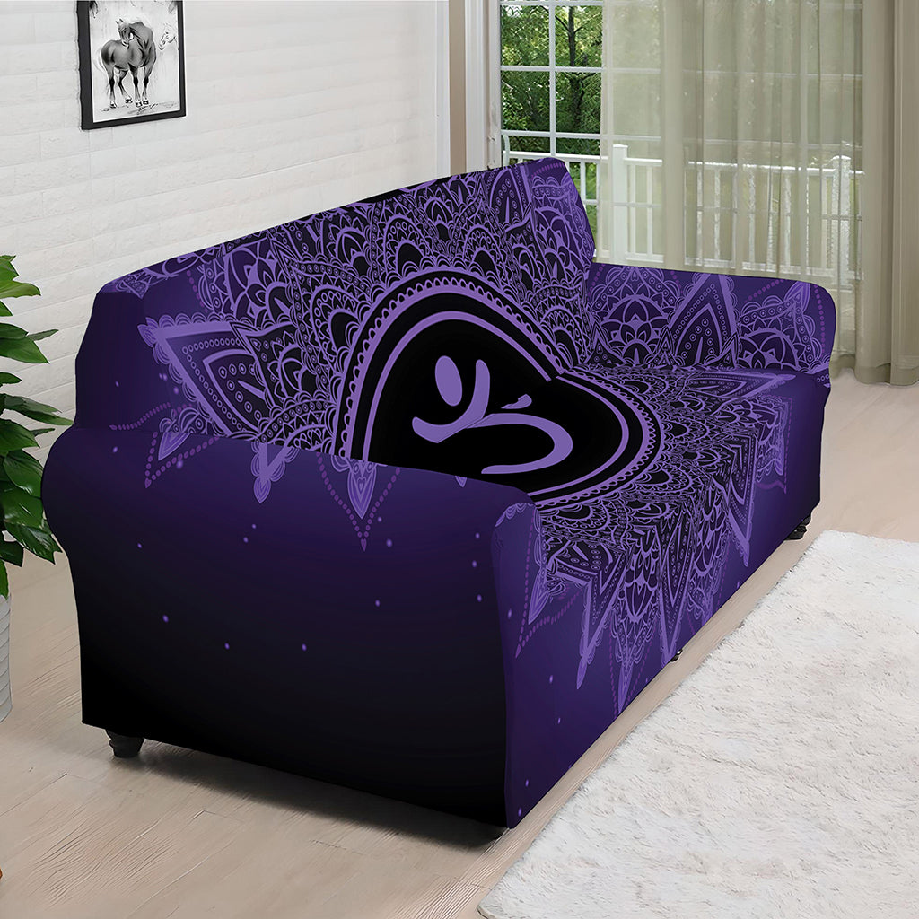 Sahasrara Chakra Symbol Print Sofa Cover