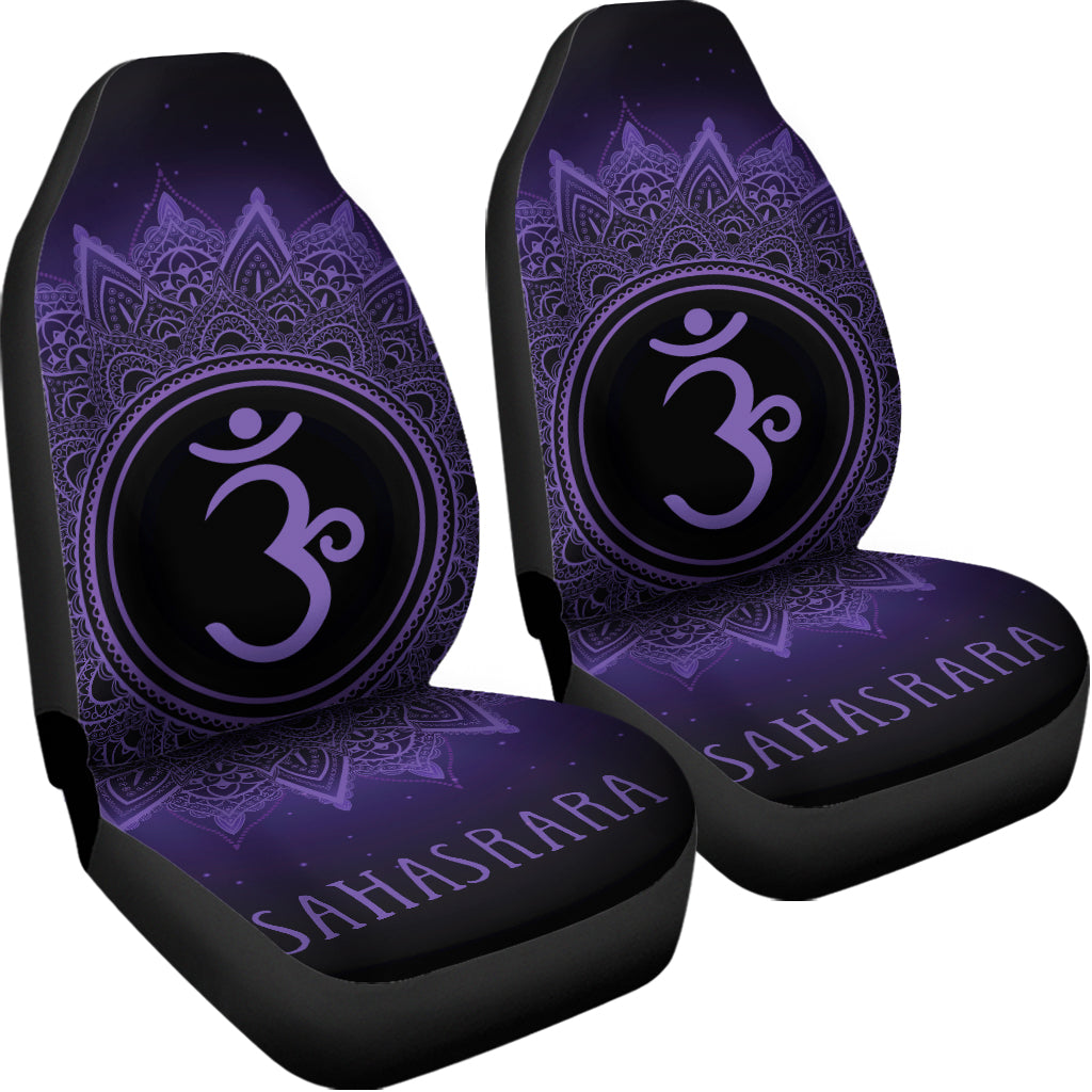 Sahasrara Chakra Symbol Print Universal Fit Car Seat Covers