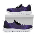 Sahasrara Chakra Symbol Print White Running Shoes