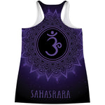 Sahasrara Chakra Symbol Print Women's Racerback Tank Top