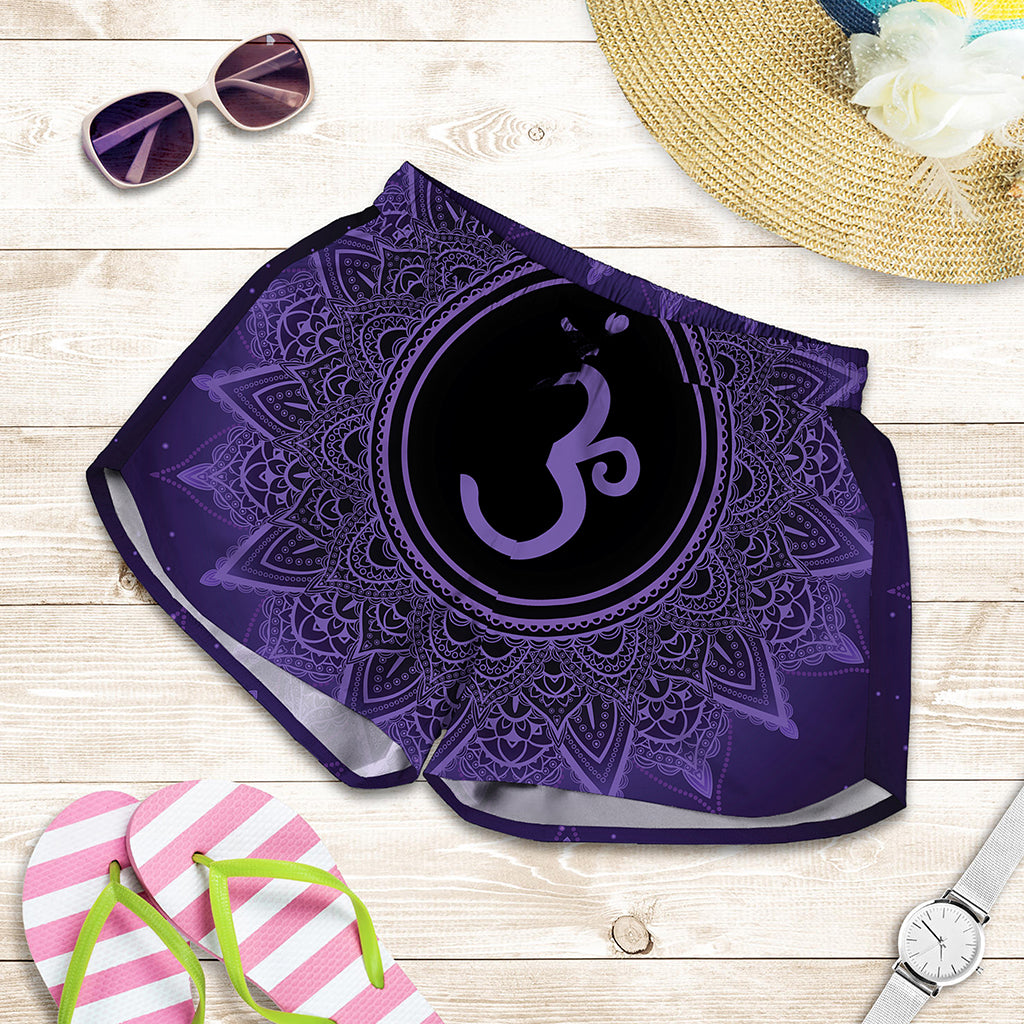 Sahasrara Chakra Symbol Print Women's Shorts