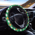 Saint Patrick's Day Argyle Pattern Print Car Steering Wheel Cover