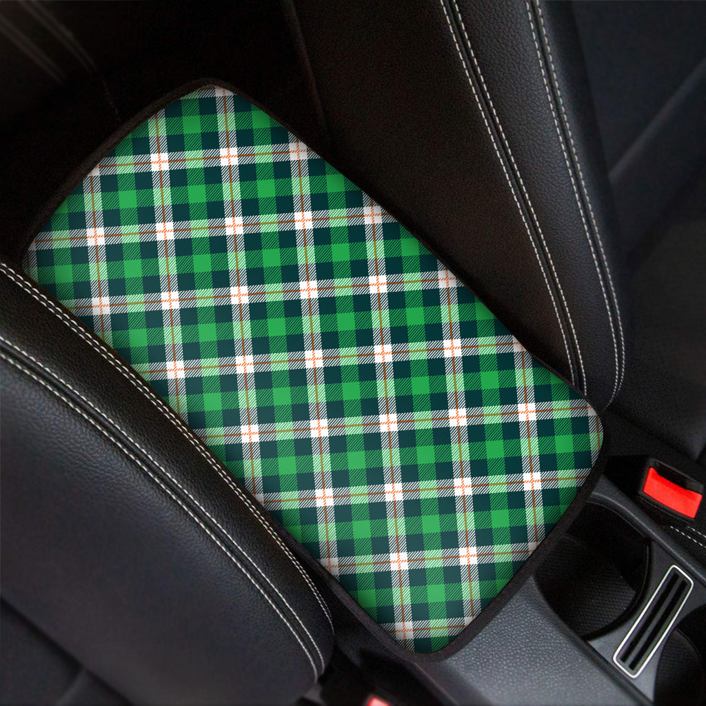 Saint Patrick's Day Irish Tartan Print Car Center Console Cover