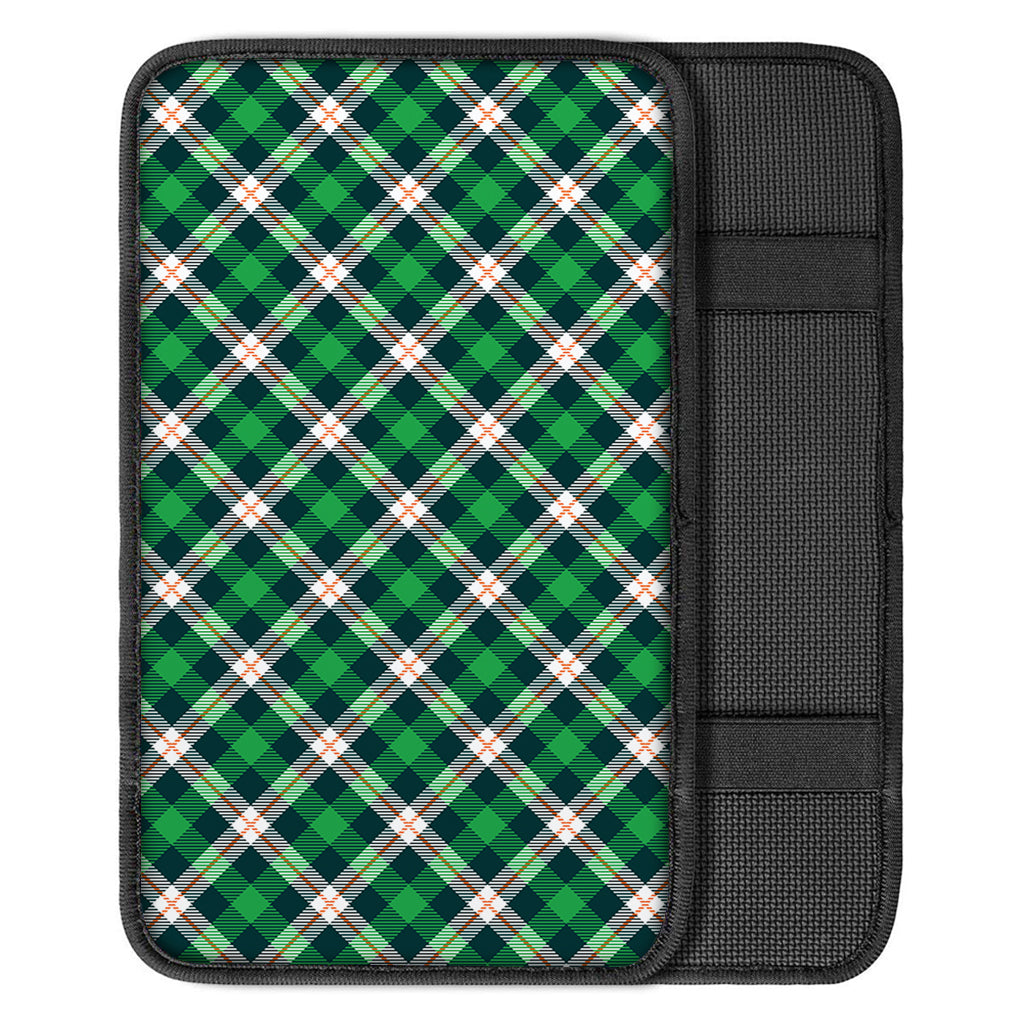 Saint Patrick's Day Irish Tartan Print Car Center Console Cover