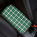 Saint Patrick's Day Stewart Plaid Print Car Center Console Cover