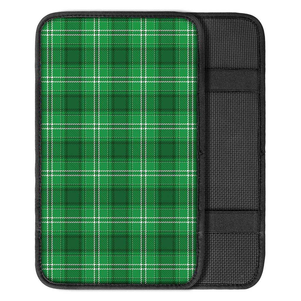 Saint Patrick's Day Tartan Print Car Center Console Cover