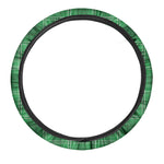 Saint Patrick's Day Tartan Print Car Steering Wheel Cover