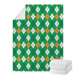 Saint Patrick's Day Argyle Pattern Print Blanket