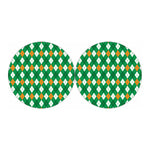 Saint Patrick's Day Argyle Pattern Print Car Coasters