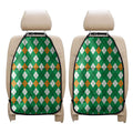 Saint Patrick's Day Argyle Pattern Print Car Seat Organizers