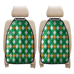 Saint Patrick's Day Argyle Pattern Print Car Seat Organizers