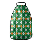 Saint Patrick's Day Argyle Pattern Print Car Seat Organizers