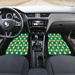 Saint Patrick's Day Argyle Pattern Print Front Car Floor Mats