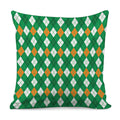 Saint Patrick's Day Argyle Pattern Print Pillow Cover