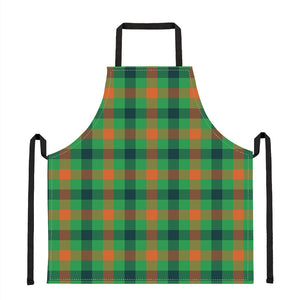 Saint Patrick's Day Buffalo Plaid Print Apron